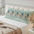 thumbnail image 4 of Beach Coastal Teal Body Pillow Covers 20"x60", Nautical Shell Starfish Coral Summer Soft Brushed Microfiber Breathable Throw Pillow Covers, Decorative Pillowcase with Zipper for Couch Sofa Bedroom, 4 of 9