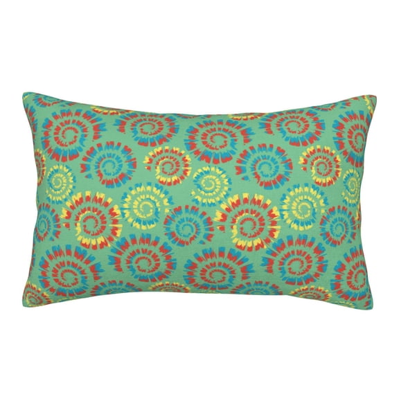Rateoe Colourful Tie Dye Pattern Pillow Covers with Invisible Zipper(Pillows are not Included) Standard Pillowcases-16"x24"