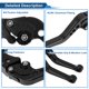 thumbnail image 4 of Palancas de freno y embrague cortas únicas para Yamaha YZF-R7 2021-2025, palanca de freno ajustable en 6 posiciones, aleación de aluminio, negro sólido, 1 par, 4 of 7