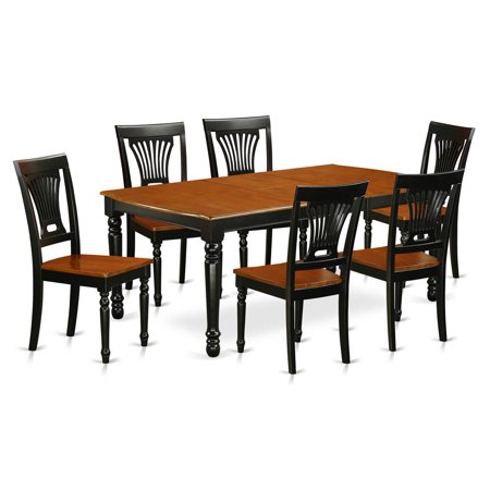 East West Furniture Dopl7 Bch W 7 Piece Table And Chair Set With