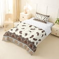 thumbnail image 2 of Homewish Vintage Boho Paisley Twin Comforter Sets,Bohemian Damask Floral Bedding Set,Cream,Reversible,2pcs,1 Comforter and 1 Pillowcase, 2 of 7