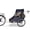 Navy/Brown, variant on WIKE Premium Double Bicycle Trailer