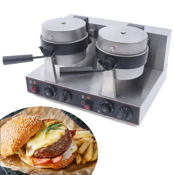 Shzicmy Electric Dual Panini Press Grill Burger Sandwich Maker Machine Nonstick 2.4kw US