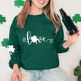 thumbnail image 5 of Guluxicc Sweatshirts for Women Casual Crewneck Long Sleeve Shirts St Patricks Day Letter Printed Graphic Pullover Tops, XL, 5 of 5