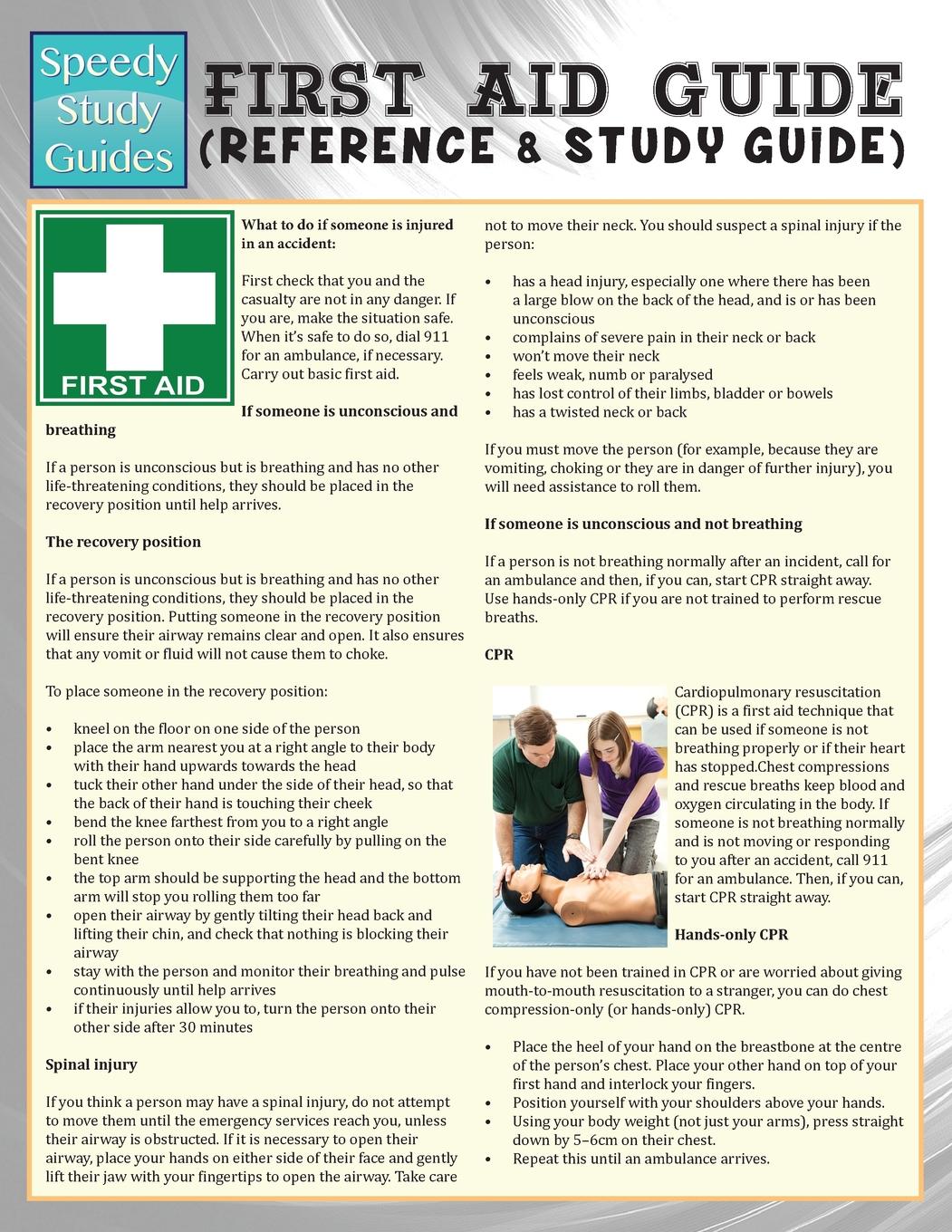 First Aid Guide (Reference & Study Guide) (Speedy Study Guide