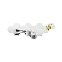 Lilixerw Clearance Hexagon Mirror for Wall Stickers,Removable Acrylic Mirror Setting Honeycomb Wall Sticker Decal Decor,for Home Art Room Living Bedroom Background Decoration