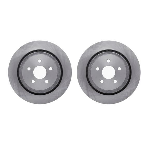 Dynamic Friction Company Rear Brake Rotors 6002-39007