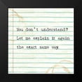 thumbnail image 2 of Studio W 15x15 Black Modern Framed Museum Art Print Titled - Office Snark II, 2 of 5