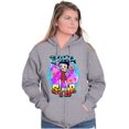 thumbnail image 4 of Betty Boop Air Brushed Supastar Women Plus Size Zipper Hoodie Brisco Brands 5X, 4 of 5