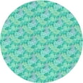 thumbnail image 1 of Ahgly Company Machine Washable Indoor Round Transitional Light Sea Green Area Rugs, 3' Round, 1 of 7