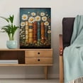 thumbnail image 5 of Qisvanset 12x16 Inch Framed Canvas Wall Art Vintage Book Daisy Literary Lover Farmhouse Floral Wall Decor, 5 of 8