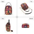 thumbnail image 3 of FORMRS Crossbody Bag for Women Quilted Travel Shoulder Cell Phone Purse with Chain Strap Handbag, Purple Jar, 3 of 7