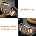 thumbnail image 2 of Reloj de pulsera analógico digital de cuero de cuarzo resistente al agua de alta calidad de Curren, 2 of 8
