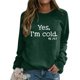 thumbnail image 4 of Gibobby Sudaderas para mujer oferta Sudadera de manga larga con cuello redondo para mujer(Verde,XG), 4 of 5