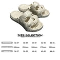 thumbnail image 3 of Skull Beach Slide Platform Punk Flip Flop Zapatos casuales de verano para interiores y exteriores Hugtrwg Para estrenar, 3 of 7