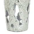 thumbnail image 5 of DecMode 20", 15"H Silver Aluminum Metal Vase with Cut Out Designs, Set of 2, 5 of 8