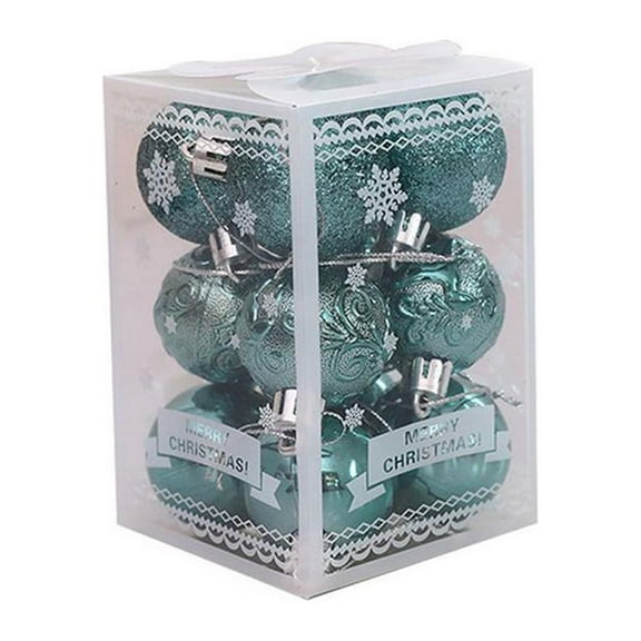 12pcs Christmas Tree Xmas Balls Christmas Tree Decorations,Bauble Hanging Ball Ornaments, Xmas Bulbs Decorations Shatterproof Ornaments for Christmas Tree New Year Party,Green,12 Pcs,1.51",4 cm