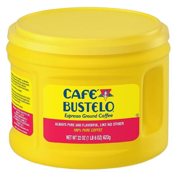 Cafe Bustelo 22oz Plastic Jug Espresso Ground Coffee, Dark Roast