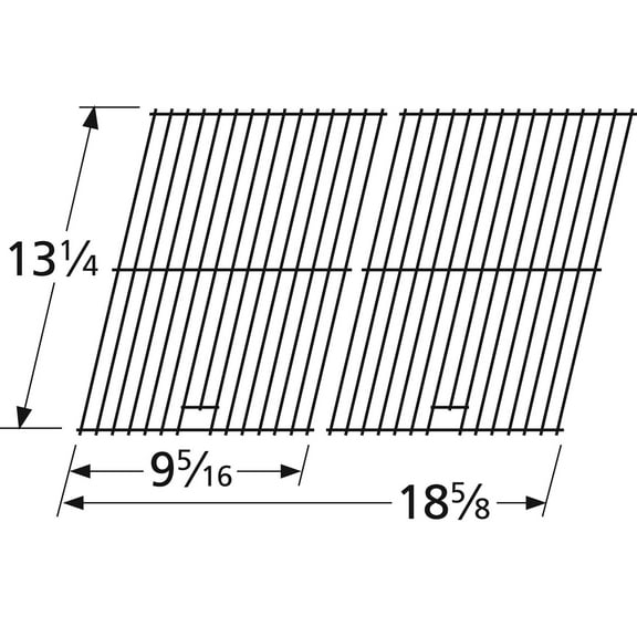 Porcelain Steel Wire Cooking Grid Replacement for Gas Grill Model Nexgrill 720-