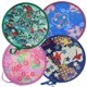 thumbnail image 1 of Ventilador plegable de 4 Uds., ventilador de decoración japonesa para mujer, ventilador de mano, ventilador redondo de estilo tradicional japonés, ventilador Manual de playa de rebote lento, 1 of 5