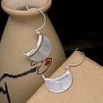 thumbnail image 5 of QQTDFG 925 Sterling Silver Boho Leaf Huggie Hoop Earrings F0423-default, 5 of 7