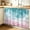 Pink, variant on Turquoise Pink Coastal Small Sink Skirt 10"Wx11"L, Dustproof Under Sink Curtain with Self Adhesive Tape, Summer Beach Nautical Cabinet Curtain Cover for Bathroom Vanity, Kitchen Storage Shelf, RV