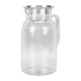 thumbnail image 1 of Con Jarra De Agua Acrílica Transparente De 1500 Ml Con Asa De Tapa Jarra De Té Helado Jarra Para Bebidas Para Jugo Bebidas Caseras Resistente Al Calor Fácil De Limpiar, 1 of 7