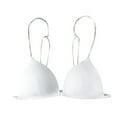 thumbnail image 2 of VISALY Balconette Bras For Women Seamless Bras For Women Stretch Triangle Bralette Spaghetti Strap Bra Comfortable Bras For Women Bras For Women White XL, 2 of 6