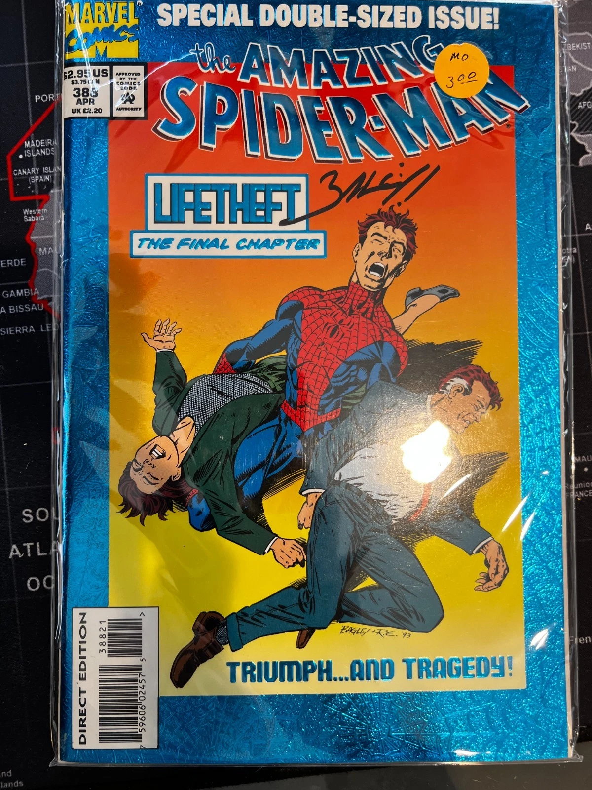 Amazing Spider-Man #388 Signed by Mark Bagley VERY FINE