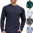thumbnail image 1 of BADHUB Men's Fashion Ribbed T Shirt Solid Color Side ZIpper Causal Tee Shirt Spring Fall Long Sleeve Crew Neck Basic Top Gray XL, 1 of 5