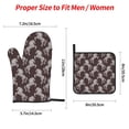 thumbnail image 3 of Oven Mitts and Pot Holders 4 Piece, Abstract Minimalist Horse White High Heat Slip Resistant Oven Mitt and Trivets Set Kitchen Oven Glove Pot Holders for Cooking Baking Grilling, 3 of 7