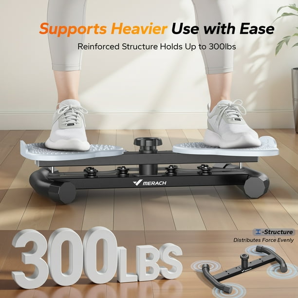 MERACH Slim Waist Twister - 300 lbs Silent Ab Toner Machine for