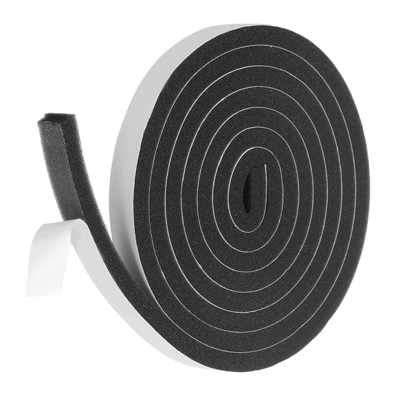 Weather Stripping Door Seal, 9/16" x 5/16" Adhesive Foam Tape Seal Soundproof Insulation Strips for Door Frame Window Gaps (6.5 Feet)