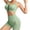 #0319-Green, variant on Uootdi 2 Piece Outfits Women Solid Color Seamless Sports Bra And Biker Shorts Soft Stretchy Gym Activewear Sets Gift