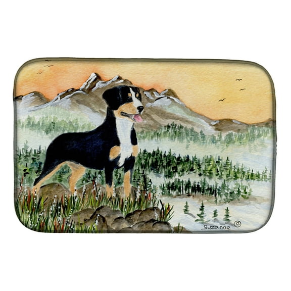 Entlebucher Mountain Dog Dish Drying Mat