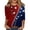 35Red53, variant on WERYOUNG Casual Patriotic Graphic T Shirt For Women 250th Anniversary Celebration T-Shirts 3/4 Sleeves Crew Neck Tee Outdoor Activities Comfortable Top