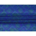 thumbnail image 4 of oneOone Velvet Blue Fabric Batik Quilting Supplies Print Sewing Fabric By The Yard 58 Inch Wide - 7A, 4 of 5