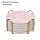 thumbnail image 3 of Posavasos para bebidas Unique Bargains 6uds Rosa con Soporte de Hierro, 3 of 6
