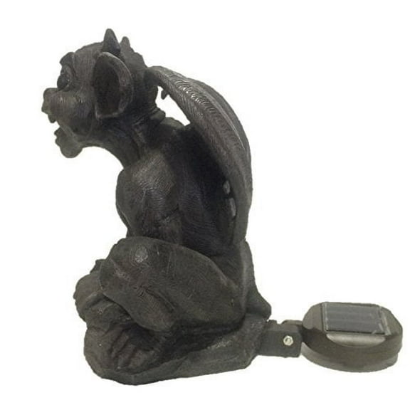 Father Boris Gargoyle Solar Light Up Eyed Garden and Home Decor Statue