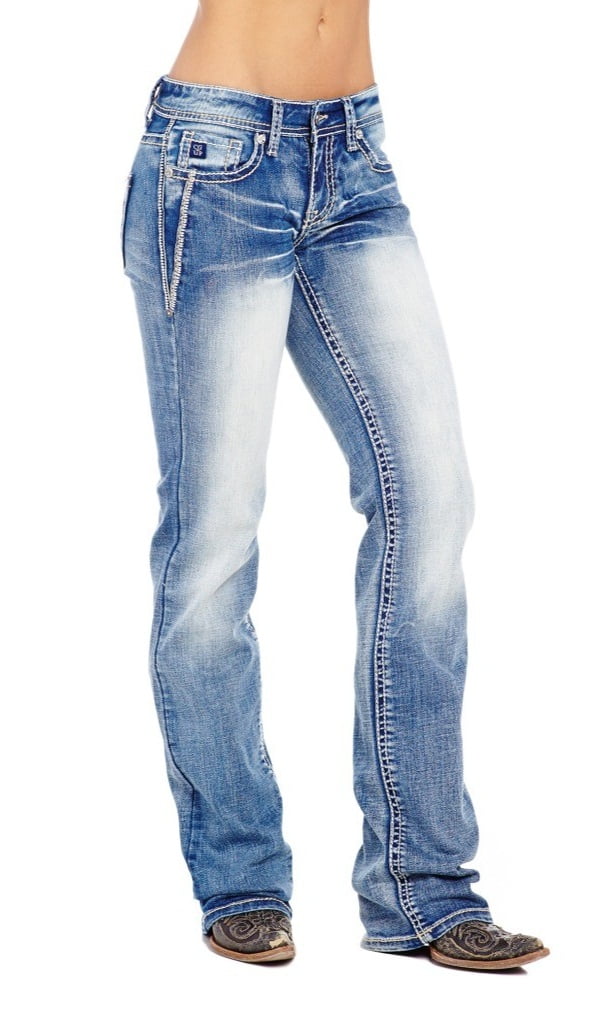 Cowgirl Up Jeans Womens Born Ready Midrise Boot Cut CGJ50702
