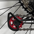 thumbnail image 1 of OULII Rear Guide Wheel Bike Sprocket Red Alloy 1Pack For Outdoor Sports, 1 of 7