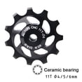 thumbnail image 1 of 11T Ceramic Bearing Wheel Pulley Bicycle Road Bike Rear Derailleur Black, 1 of 4