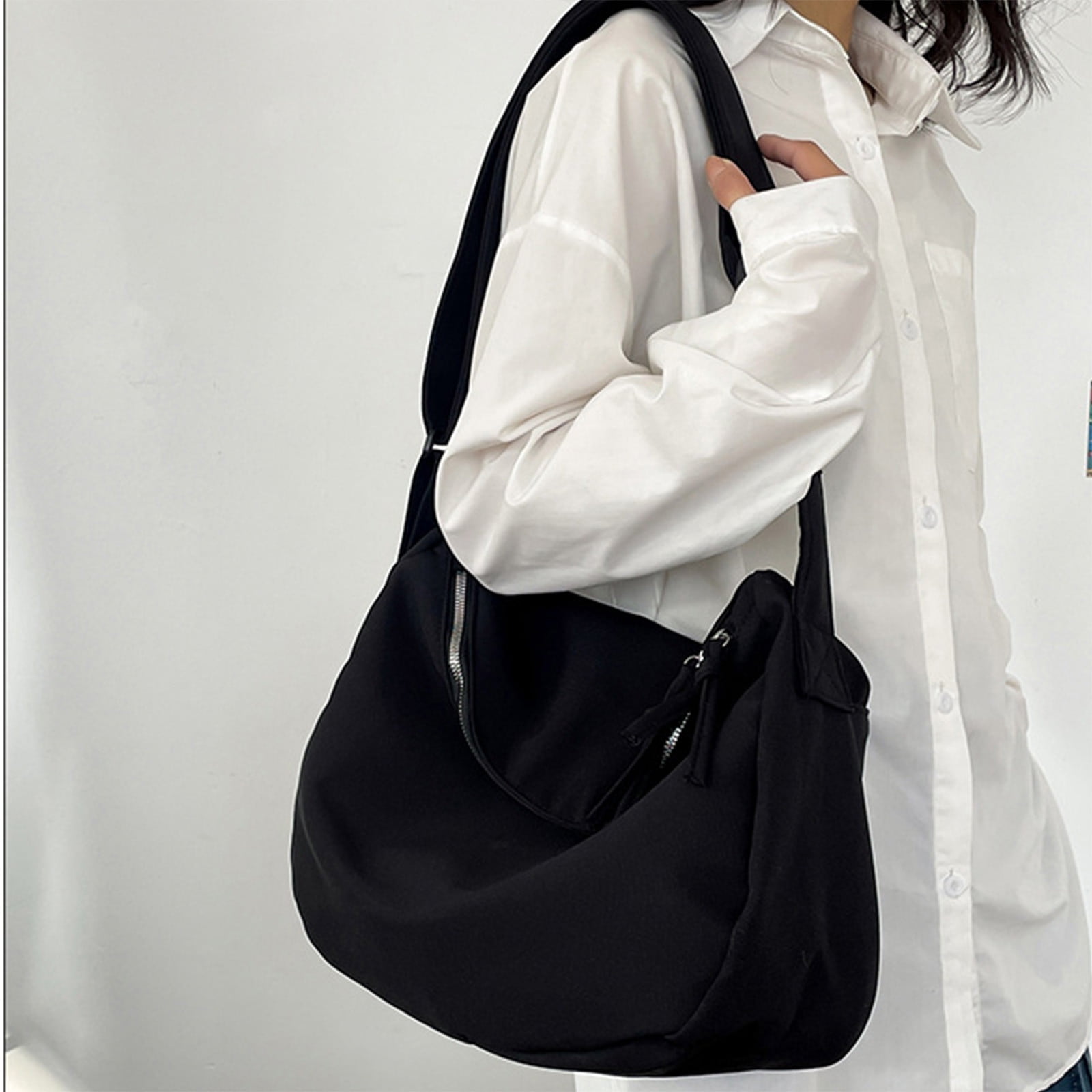 Jovati Crossbody Bags For Women Crossbody Purse Shoulder Bag Womens Retro Large Size Canvas Shoulder Bag Handbag Casual Canvas Crossbody Bag For Women