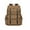 KHAKIC, variant on KAUKKO Vintage Casual Canvas and Leather Rucksack Retro Backpack for School Work Travel Hiking(ArmyGreen Canvas)