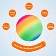 thumbnail image 3 of 8.5 Inch Gradient Rainbow Playground Ball for Kids Funny Playground PVC Football Soft PVC Bouncy Kick Ball for Backyard Park and Beach Outdoor Fun Type5, 3 of 9
