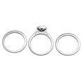 thumbnail image 2 of 1 Carat Trio Wedding Ring Set for Her in White Gold, 2 of 3