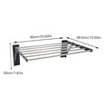 thumbnail image 2 of Shower Wall Mount Towel Rack Bathroom Hotel Storage Holder Shelf Stainless Steel Shower Caddy Shelf Storage Rack Towel Rack Wall-mounted Stainless Steel Wall Mount Towel Rack Bathroom Hotel Storage, 2 of 12