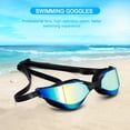 thumbnail image 2 of Gafas de natación antirreflejos Galvanoplastia Parasol transparente Gafas de natación antivaho Anti-UV Hombres Mujeres Adultos Gafas JShteea  El nuevo, 2 of 7