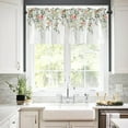 thumbnail image 5 of Vfedsrsge Cottage Floral Leaf Window Valance - Rod Pocket, 54x18 In, Light Blocking, Polyester - Decor for Kitchen/Living Room, Multicolor, 5 of 6