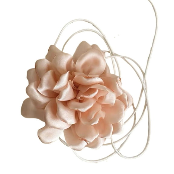 Lifetechs Retro Flower Women Choker Necklace Elegant Lace Up Adjustable Strappy Collar Necklace Party Supplies